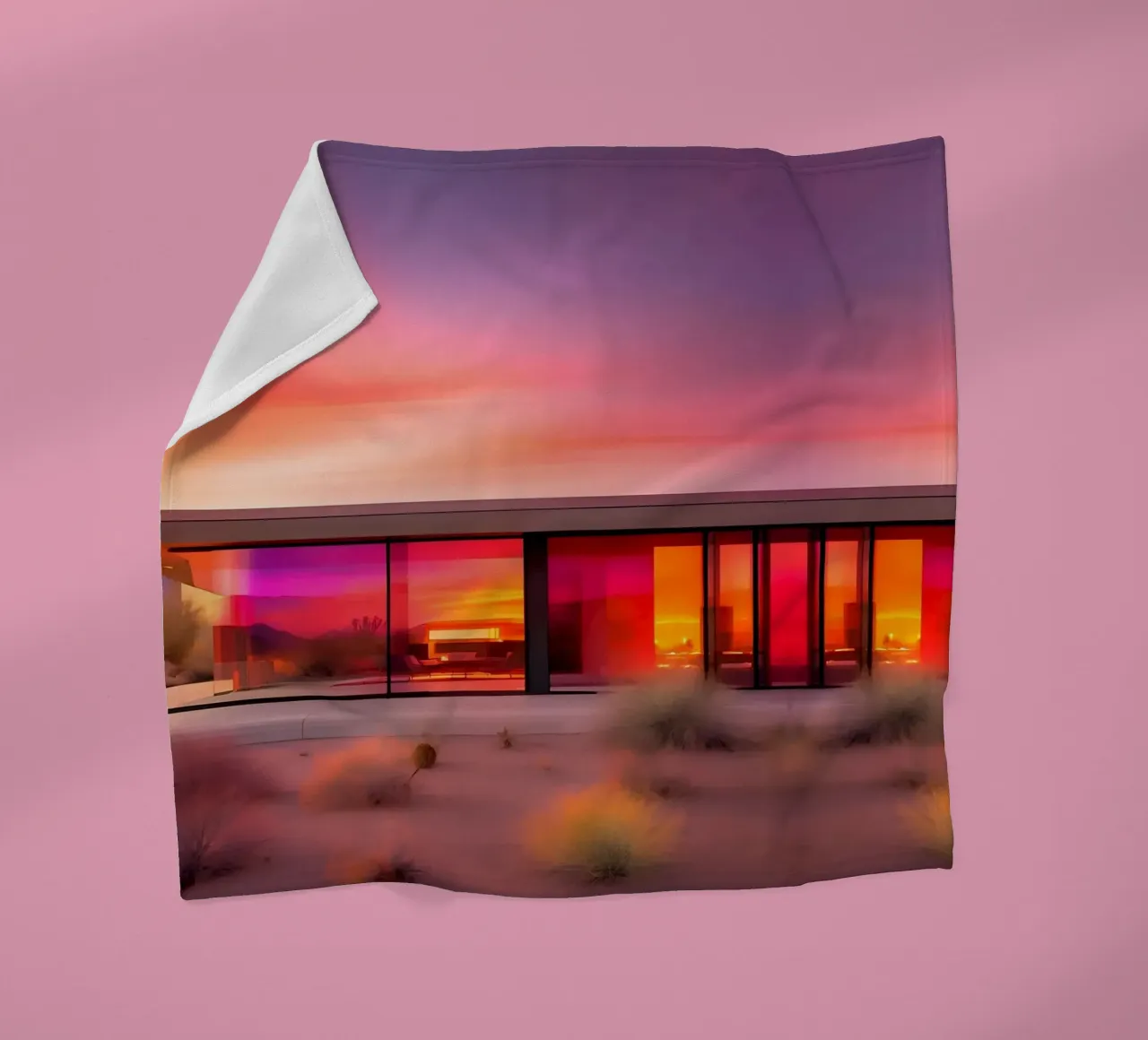 Californian Vibes coperta in pile da ICONICA Art Studio