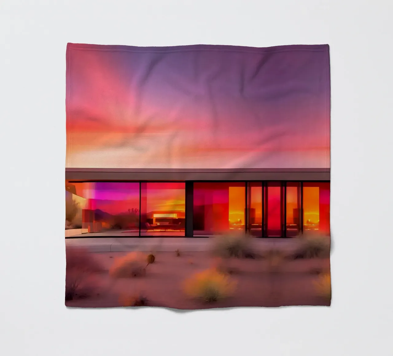 Californian Vibes coperta in pile da ICONICA Art Studio
