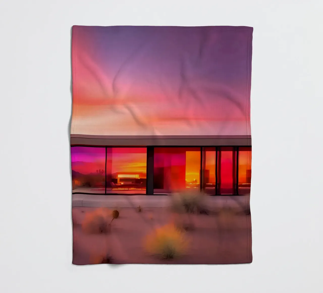 Californian Vibes coperta in pile da ICONICA Art Studio