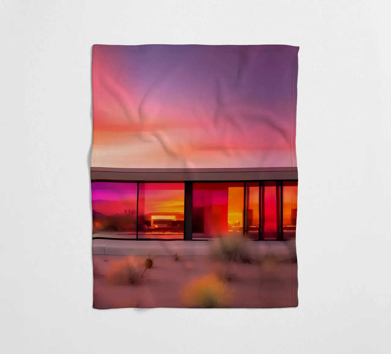 Californian Vibes coperta in pile da ICONICA Art Studio