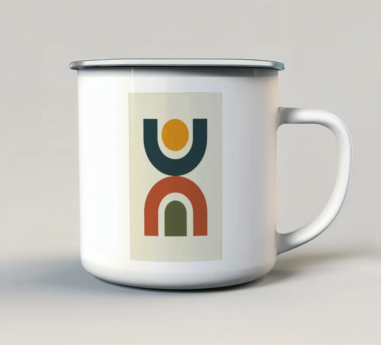 Cubic Arch Play tazza in smalto da LisaArtes