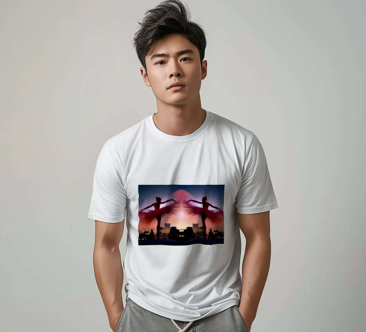 La Danseuse en Reflet t-shirt da ICONICA Art Studio