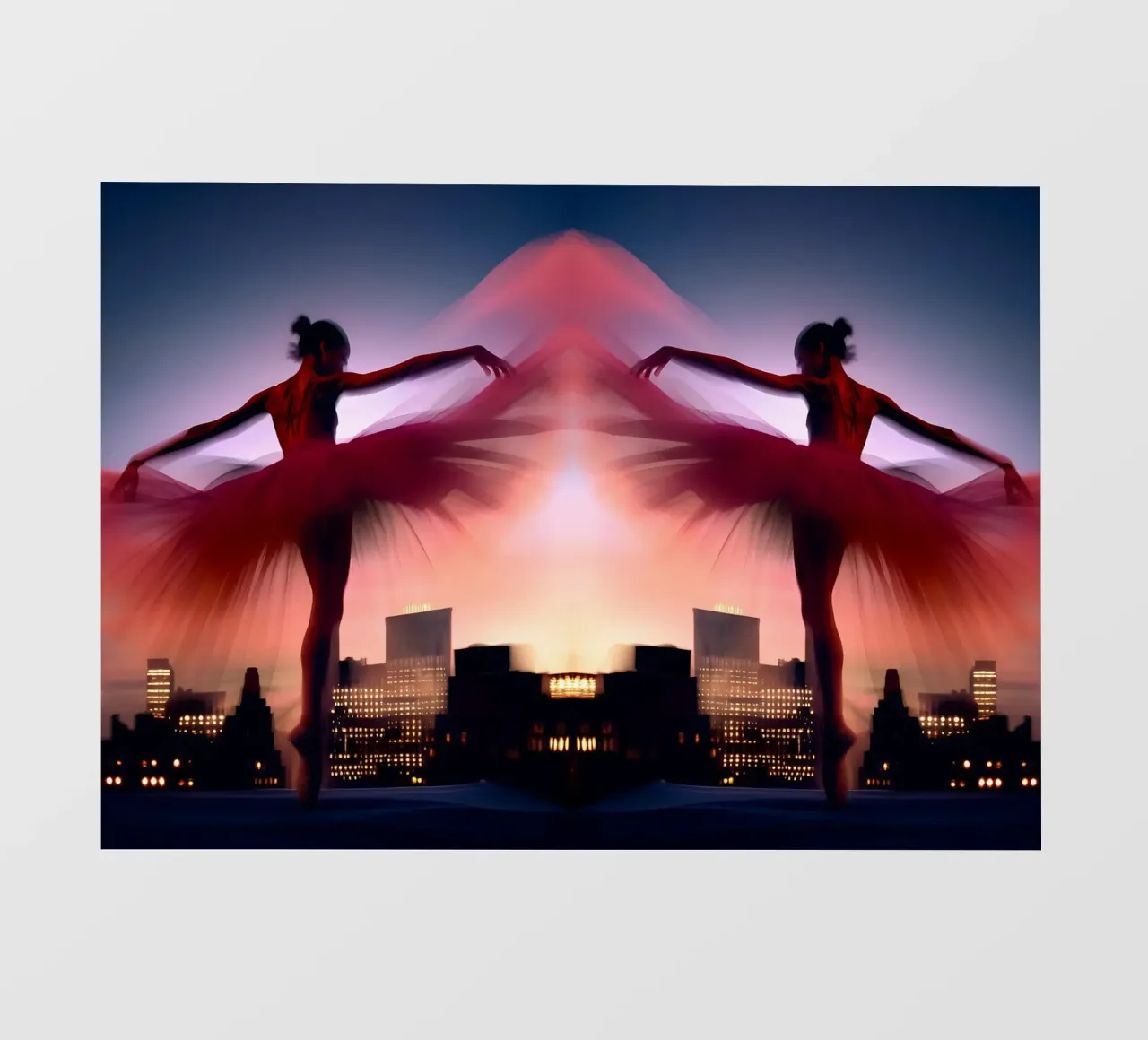 La Danseuse en Reflet pellicola backlit da ICONICA Art Studio
