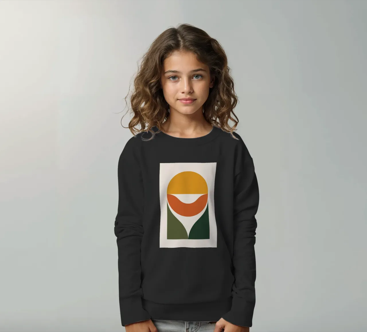 Curved Grid Flow felpa bambino da LisaArtes