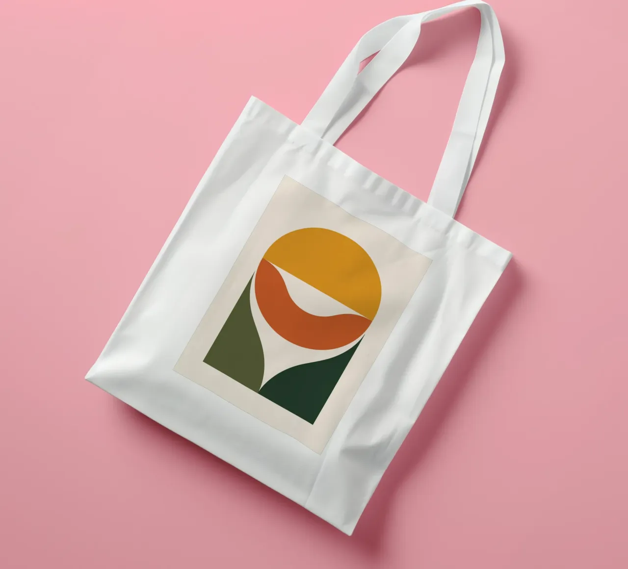 Curved Grid Flow borsa in juta da LisaArtes