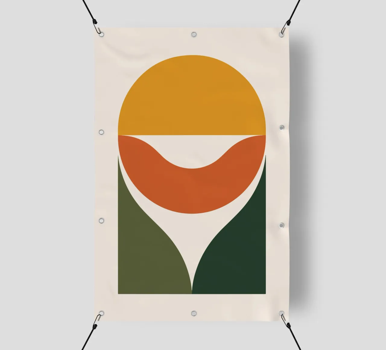 Curved Grid Flow telo in pvc da LisaArtes