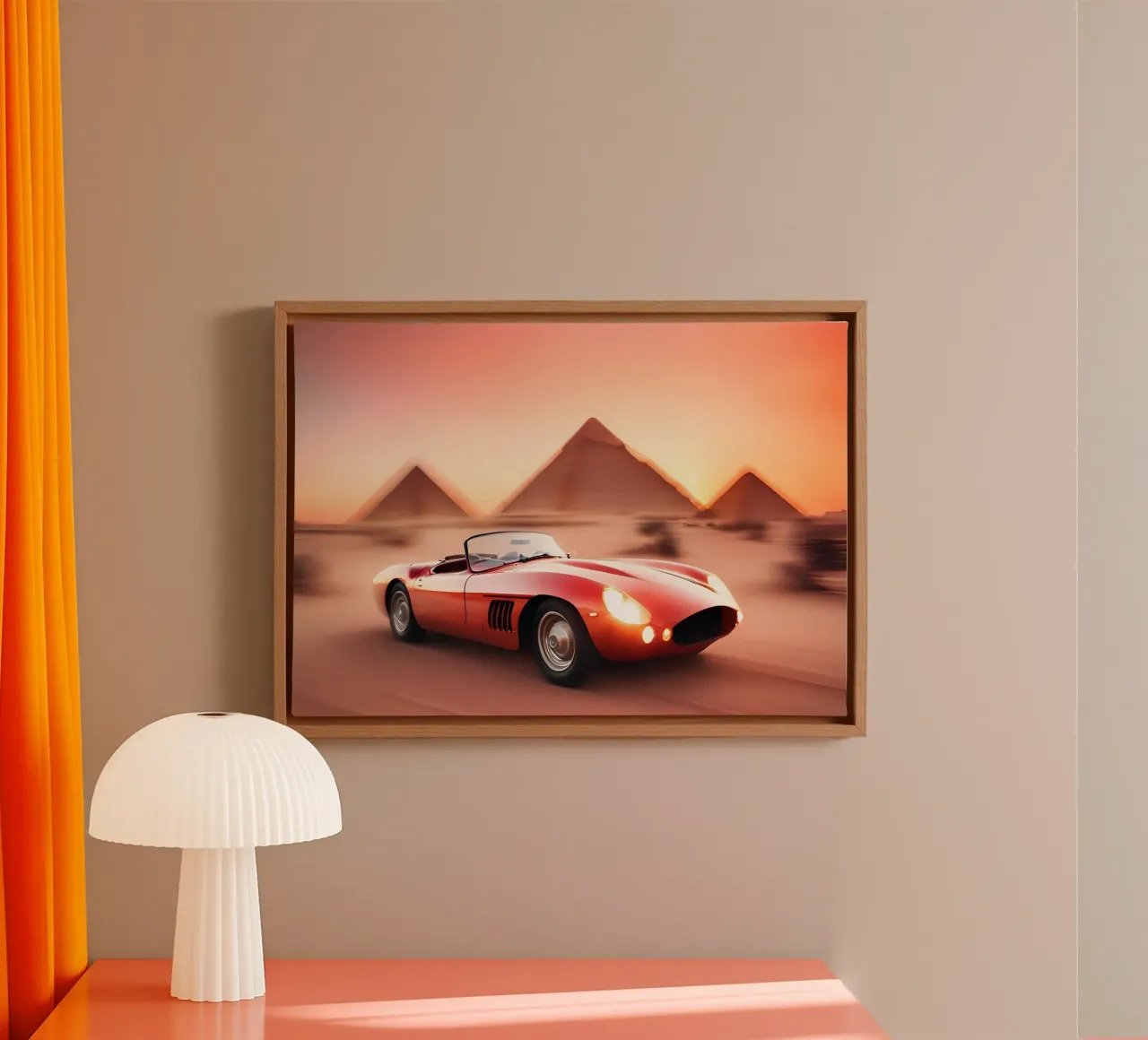 Pyramides astrales tela con Cornice a cassetta da ICONICA Art Studio