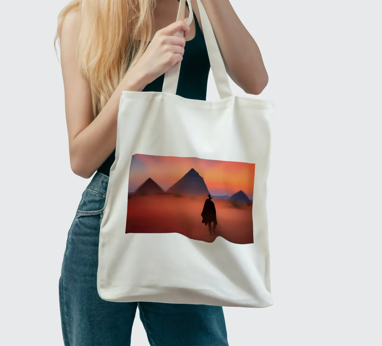 Seul face au Vent borsa in juta da ICONICA Art Studio