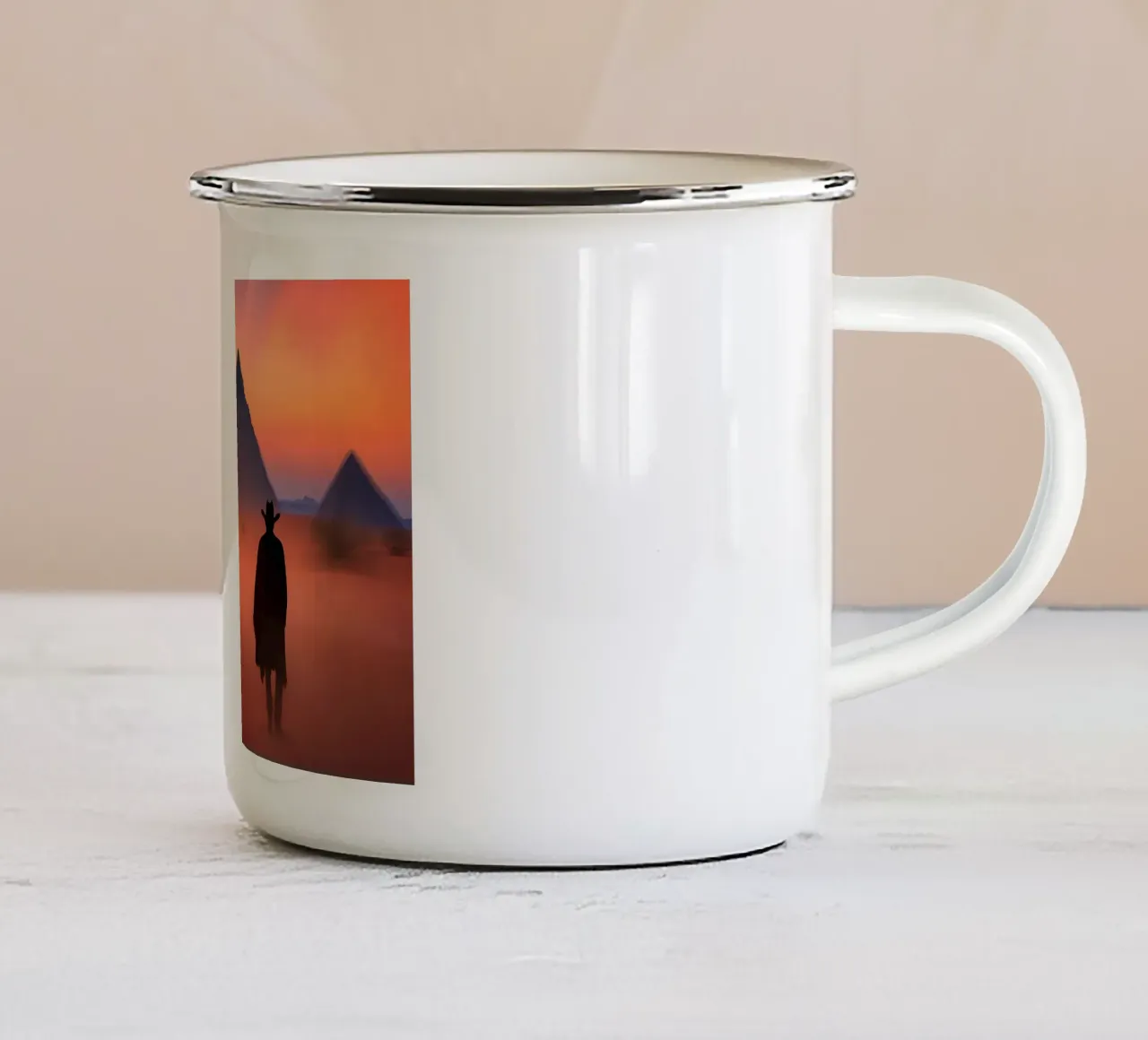 Seul face au Vent tazza in smalto da ICONICA Art Studio