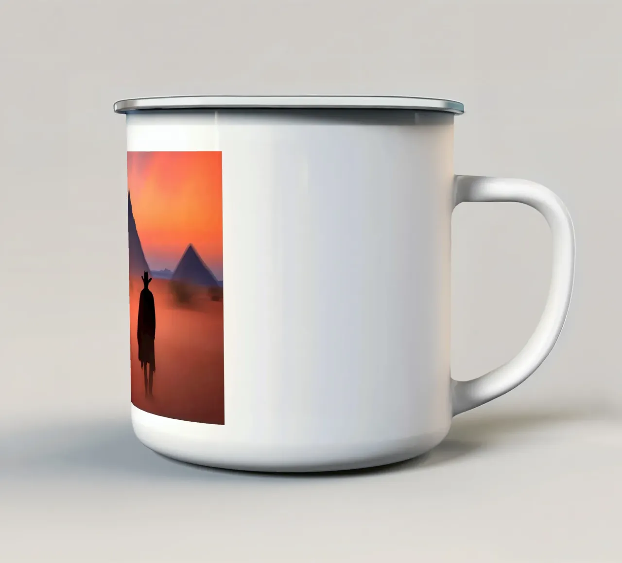 Seul face au Vent tazza in smalto da ICONICA Art Studio