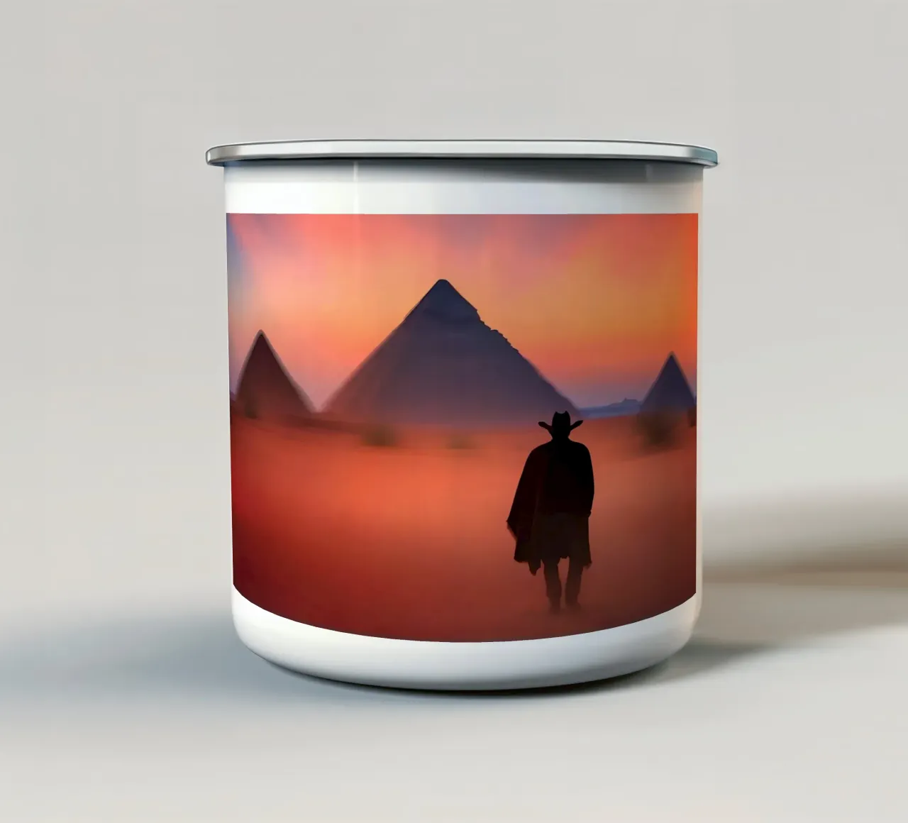 Seul face au Vent tazza in smalto da ICONICA Art Studio