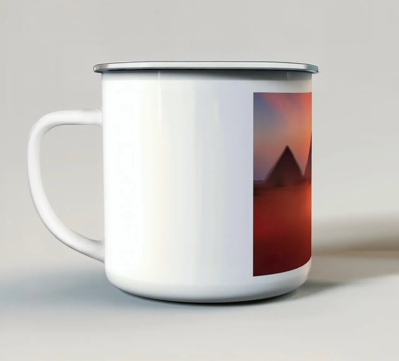 Seul face au Vent tazza in smalto da ICONICA Art Studio