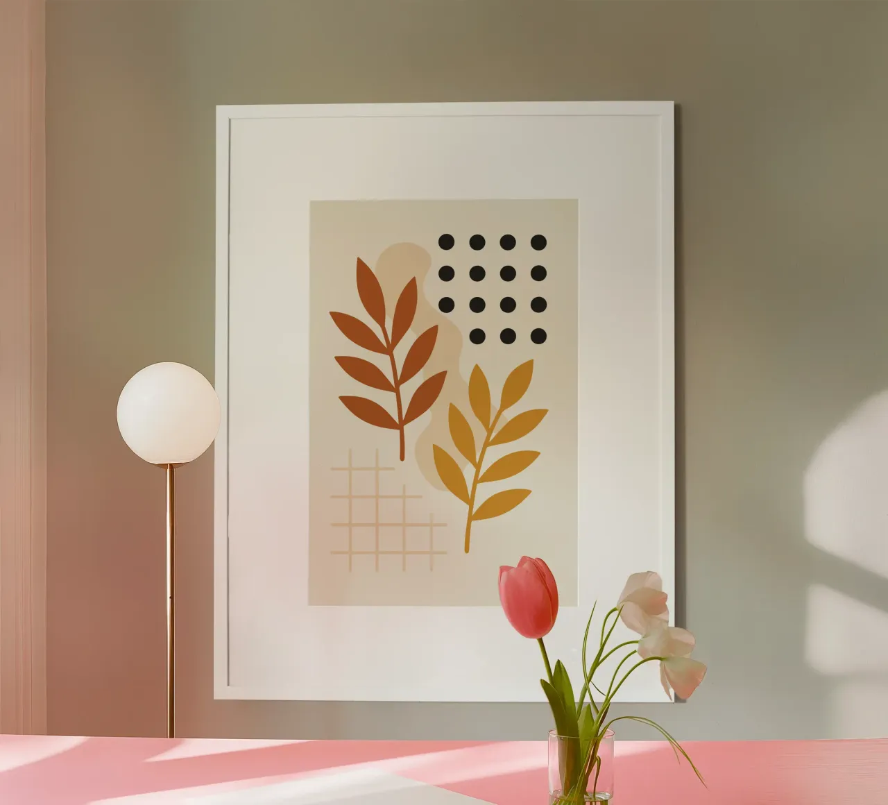 Cutout Leaves Abstract poster da LisaArtes