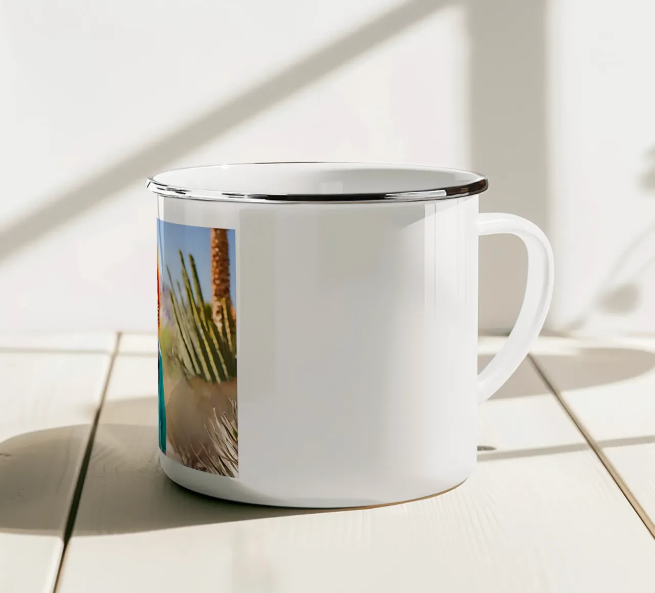L'Indien Californien tazza in smalto da ICONICA Art Studio