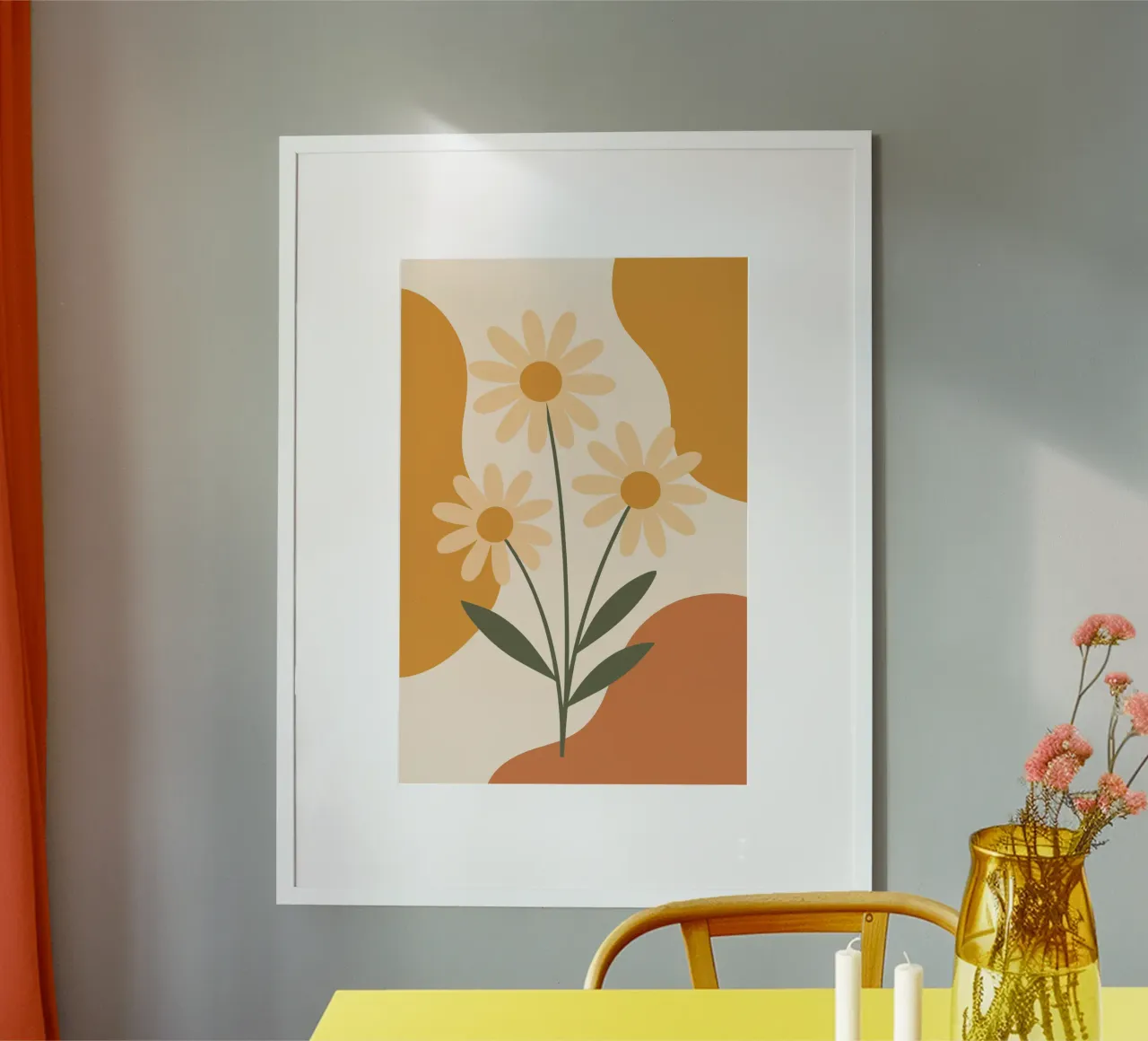Daisy Bouquet Minimalist poster da LisaArtes