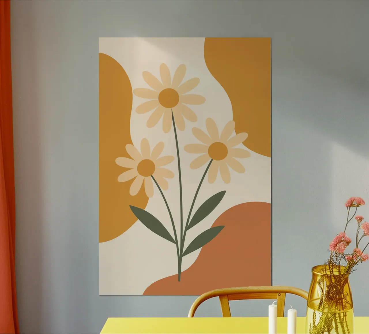 Daisy Bouquet Minimalist poster da LisaArtes