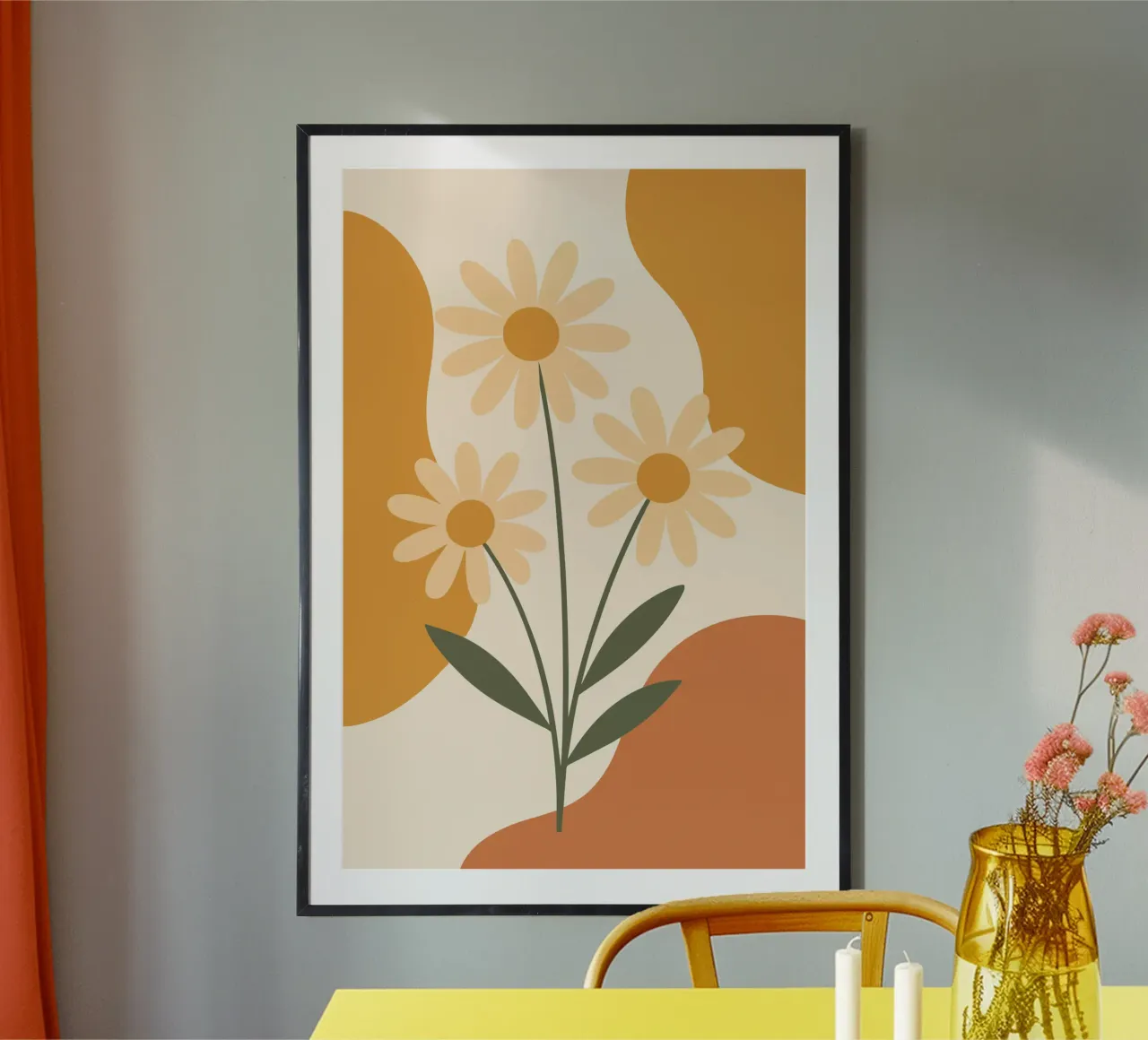 Daisy Bouquet Minimalist poster da LisaArtes