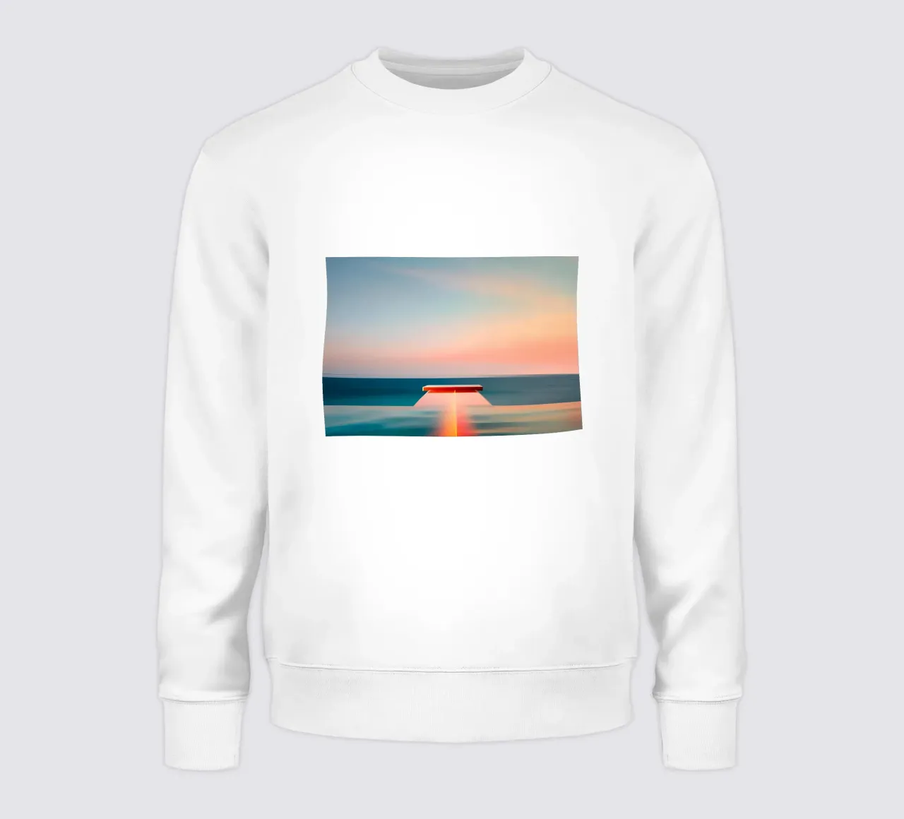 Sunset and Sea felpa da ICONICA Art Studio