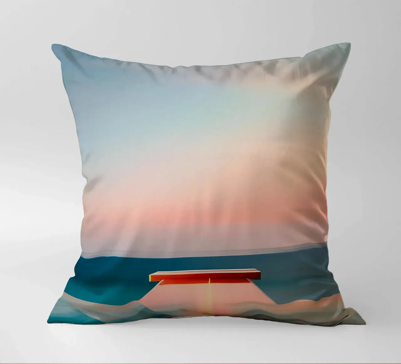 Sunset and Sea cuscino da ICONICA Art Studio