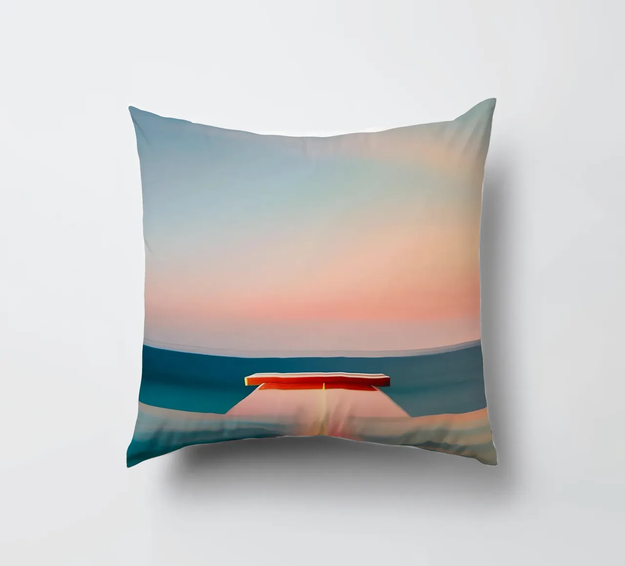 Sunset and Sea cuscino da ICONICA Art Studio