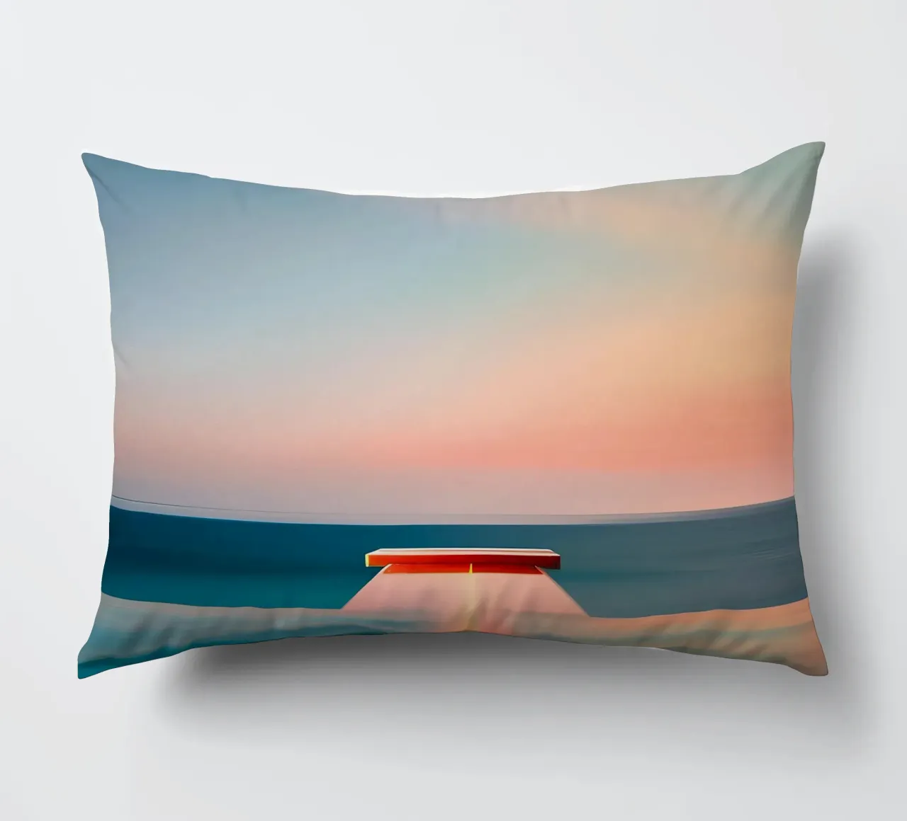 Sunset and Sea cuscino da ICONICA Art Studio