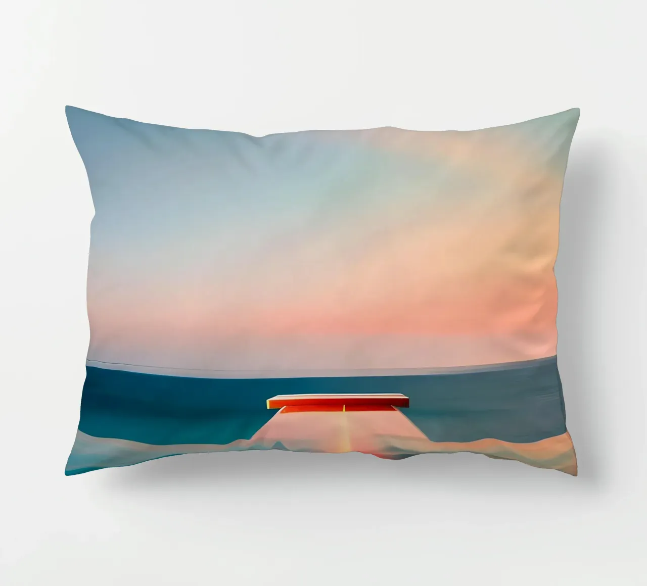 Sunset and Sea cuscino da ICONICA Art Studio