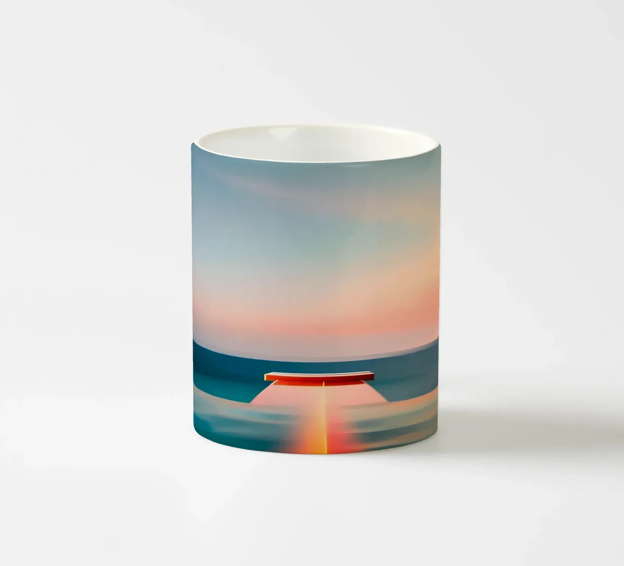 Sunset and Sea tazza in ceramica da ICONICA Art Studio