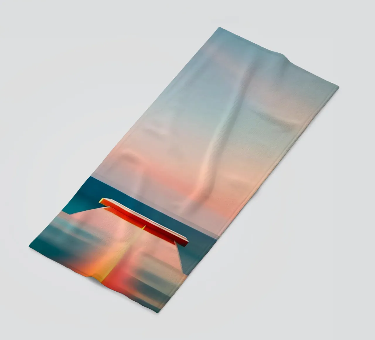 Sunset and Sea telo mare da ICONICA Art Studio