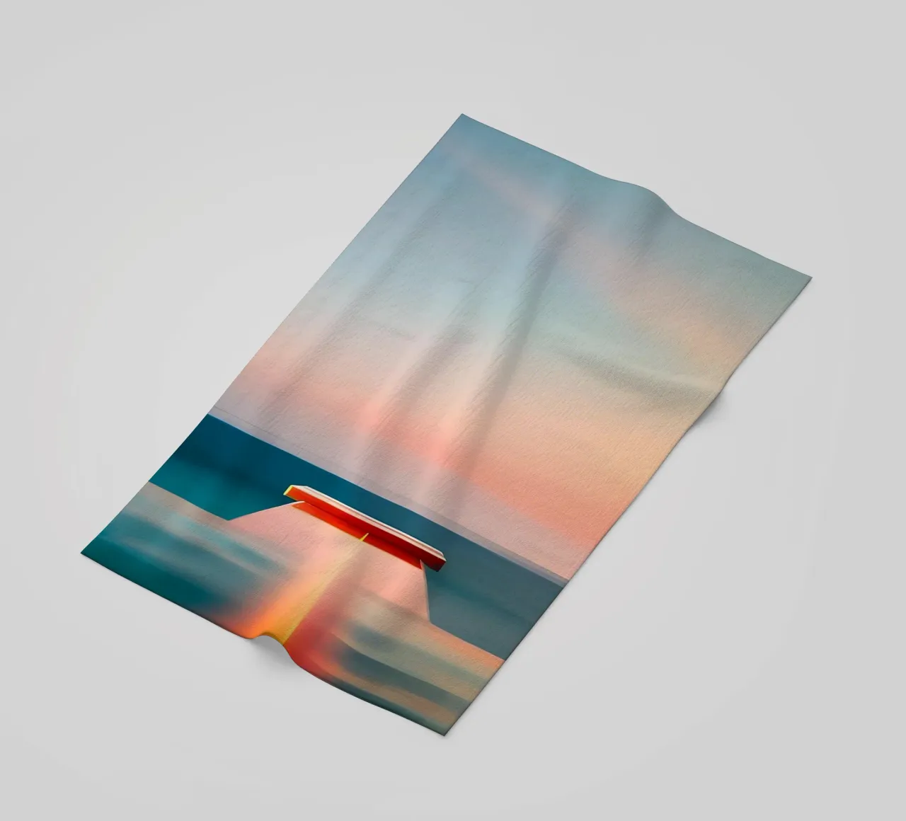 Sunset and Sea telo mare da ICONICA Art Studio