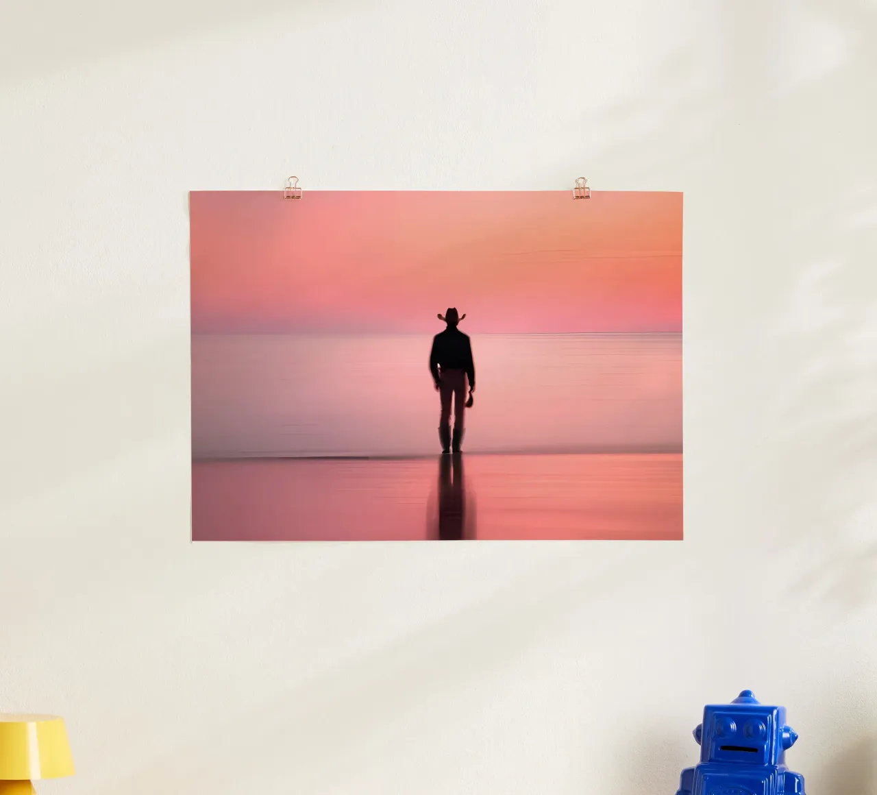 Face à la Mer poster con telaio in plastica da ICONICA Art Studio