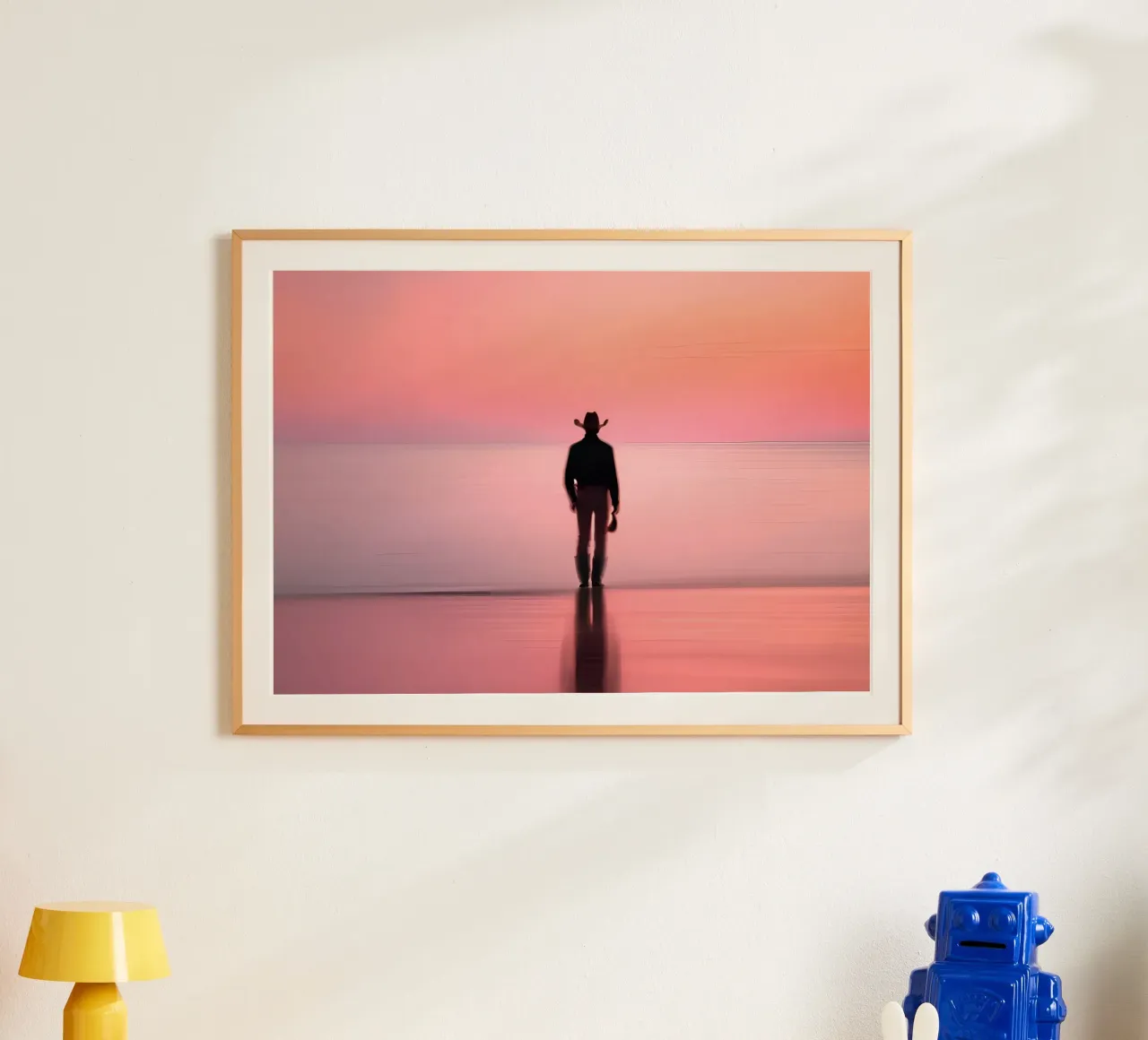 Face à la Mer poster con telaio in plastica da ICONICA Art Studio