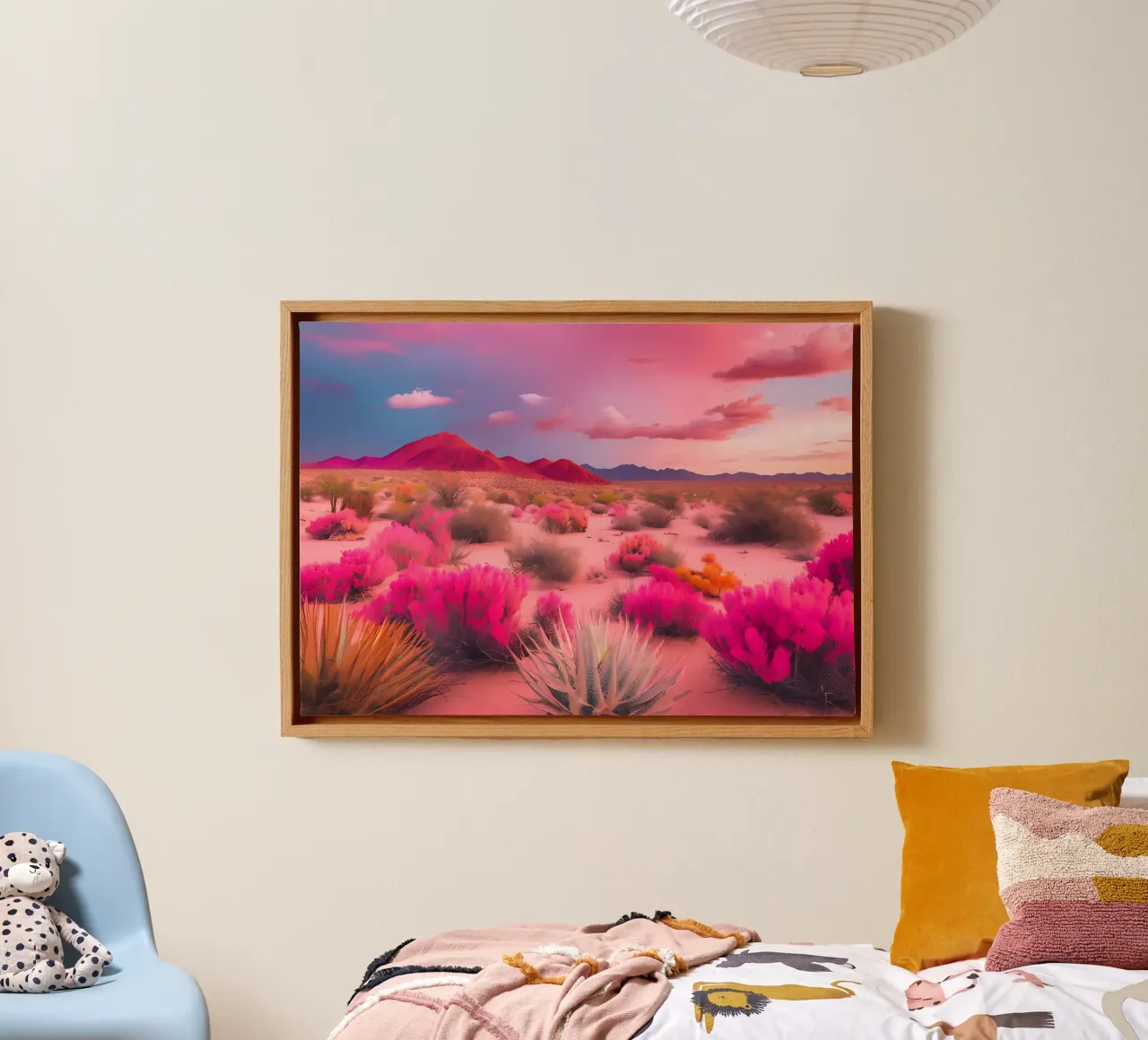 Le Désert Coloré tela con Cornice a cassetta da ICONICA Art Studio