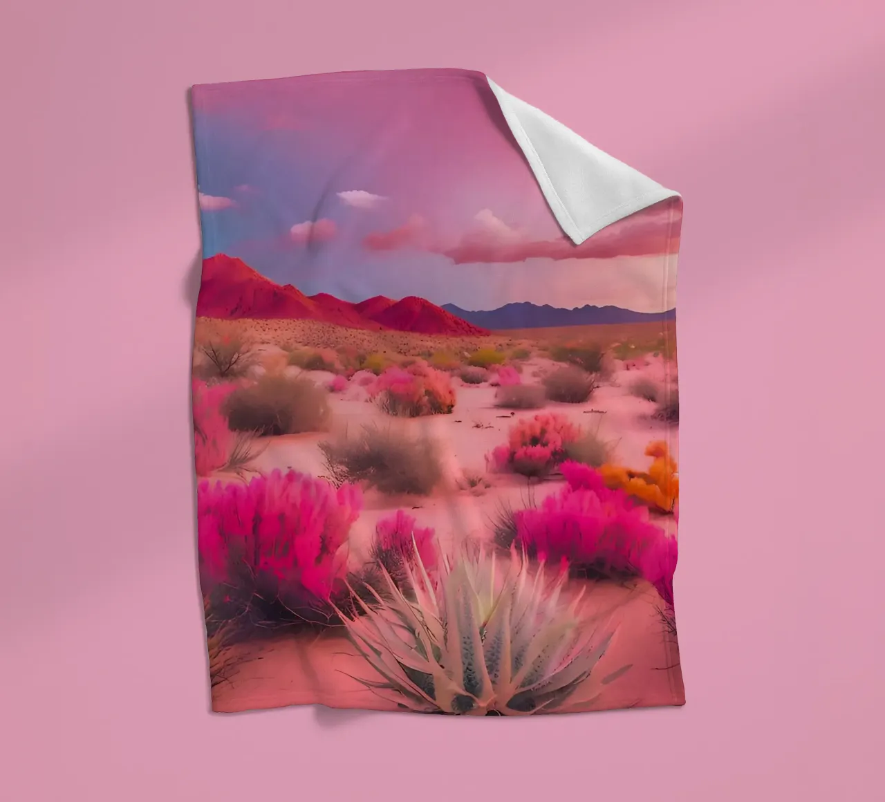 Le Désert Coloré coperta in pile da ICONICA Art Studio
