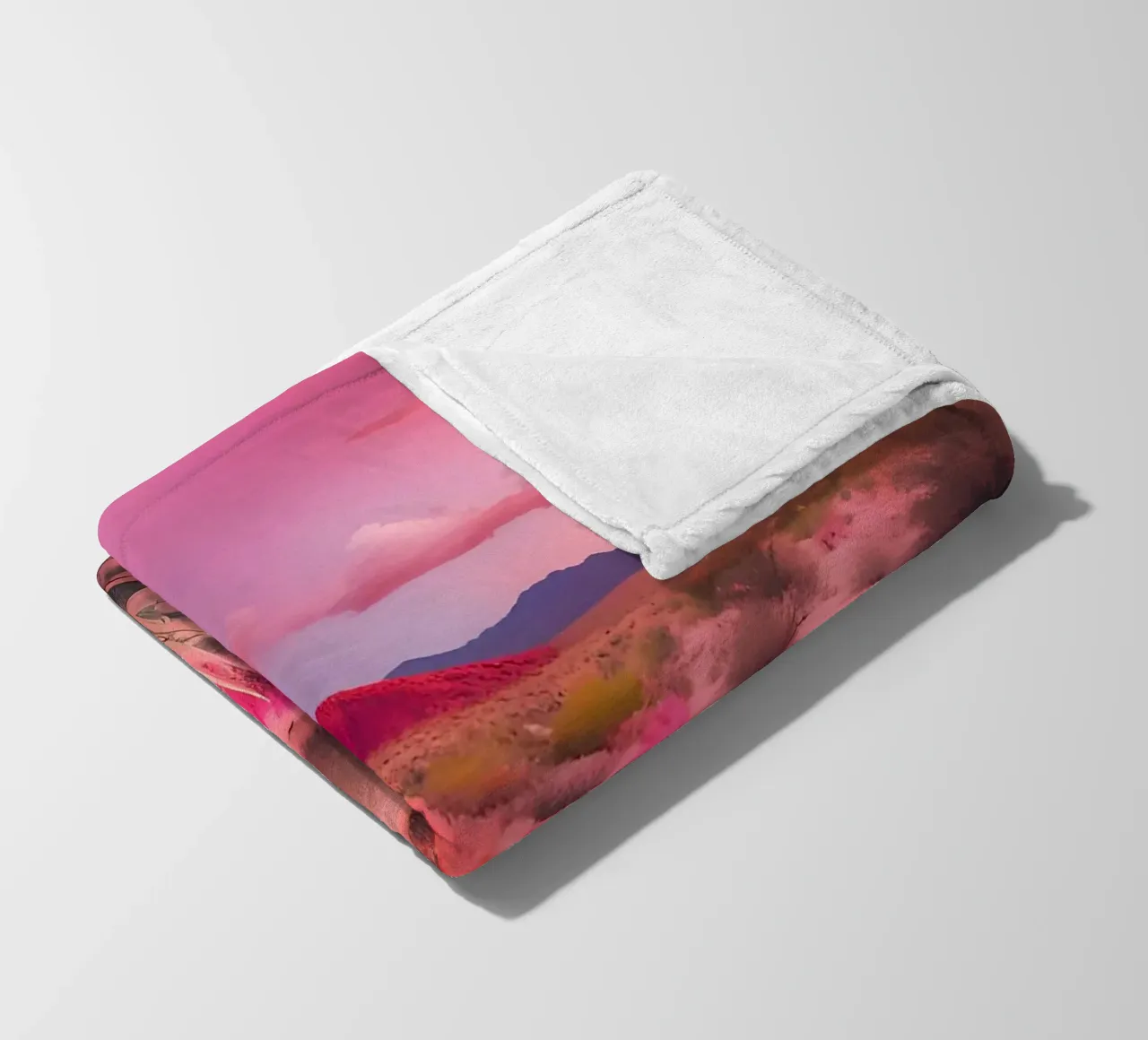 Le Désert Coloré coperta in pile da ICONICA Art Studio