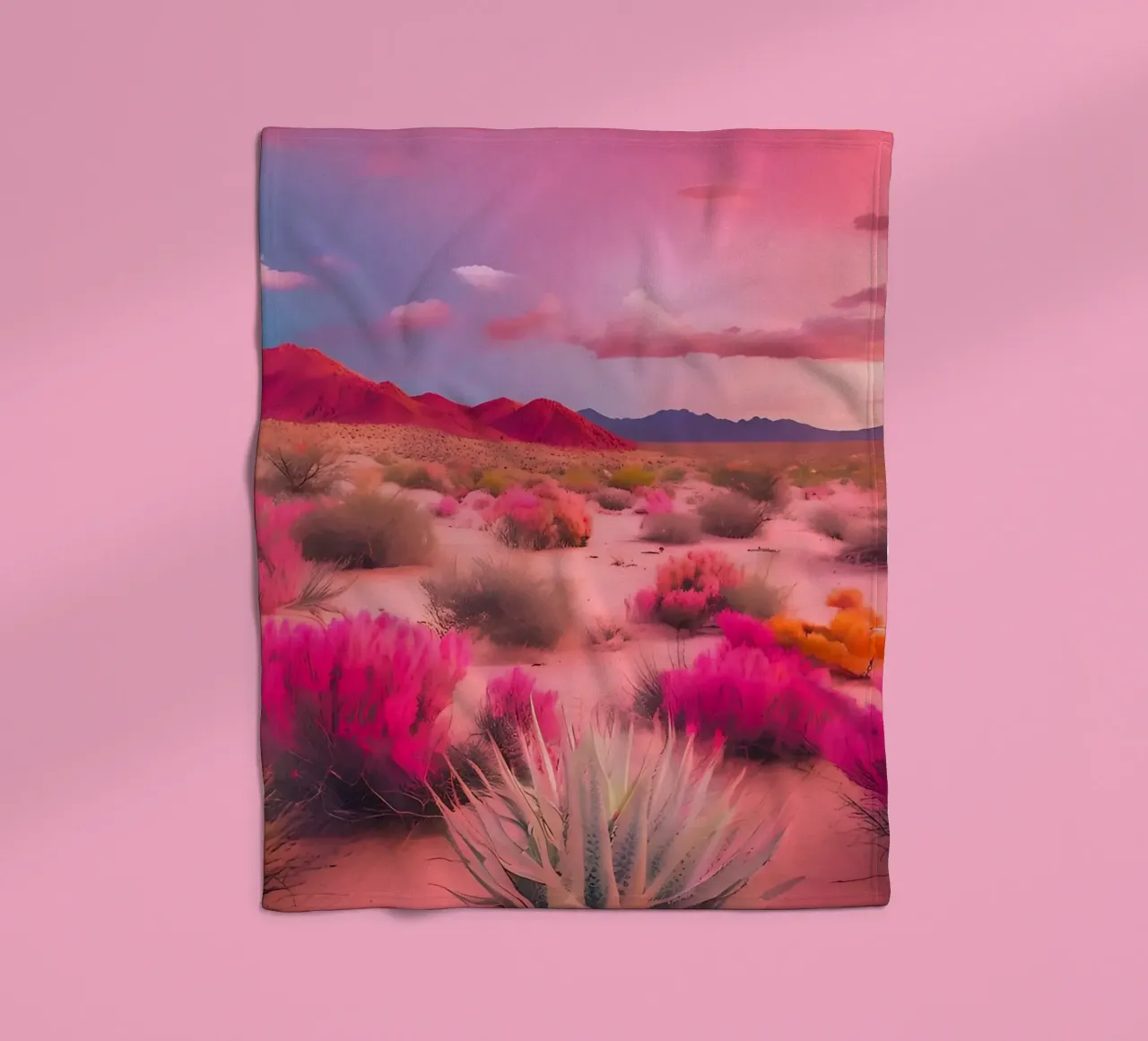 Le Désert Coloré coperta in pile da ICONICA Art Studio