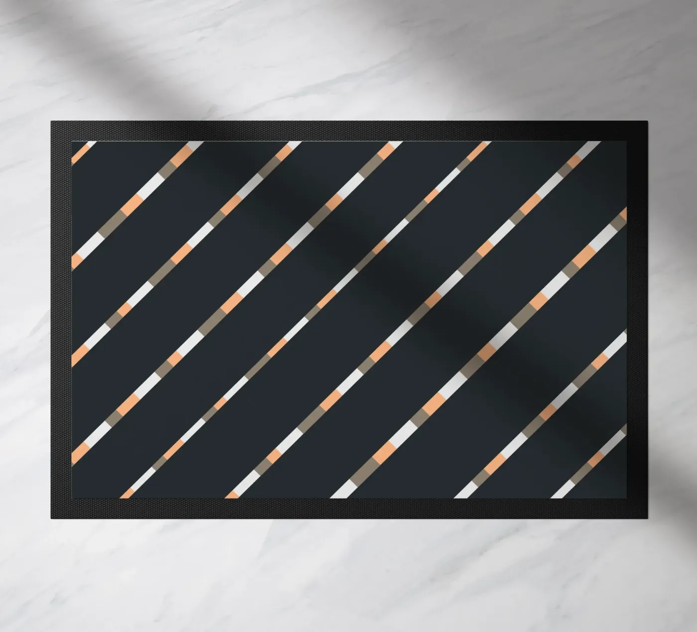 Weaving stripe pattern 05 doormat by Little Dean
