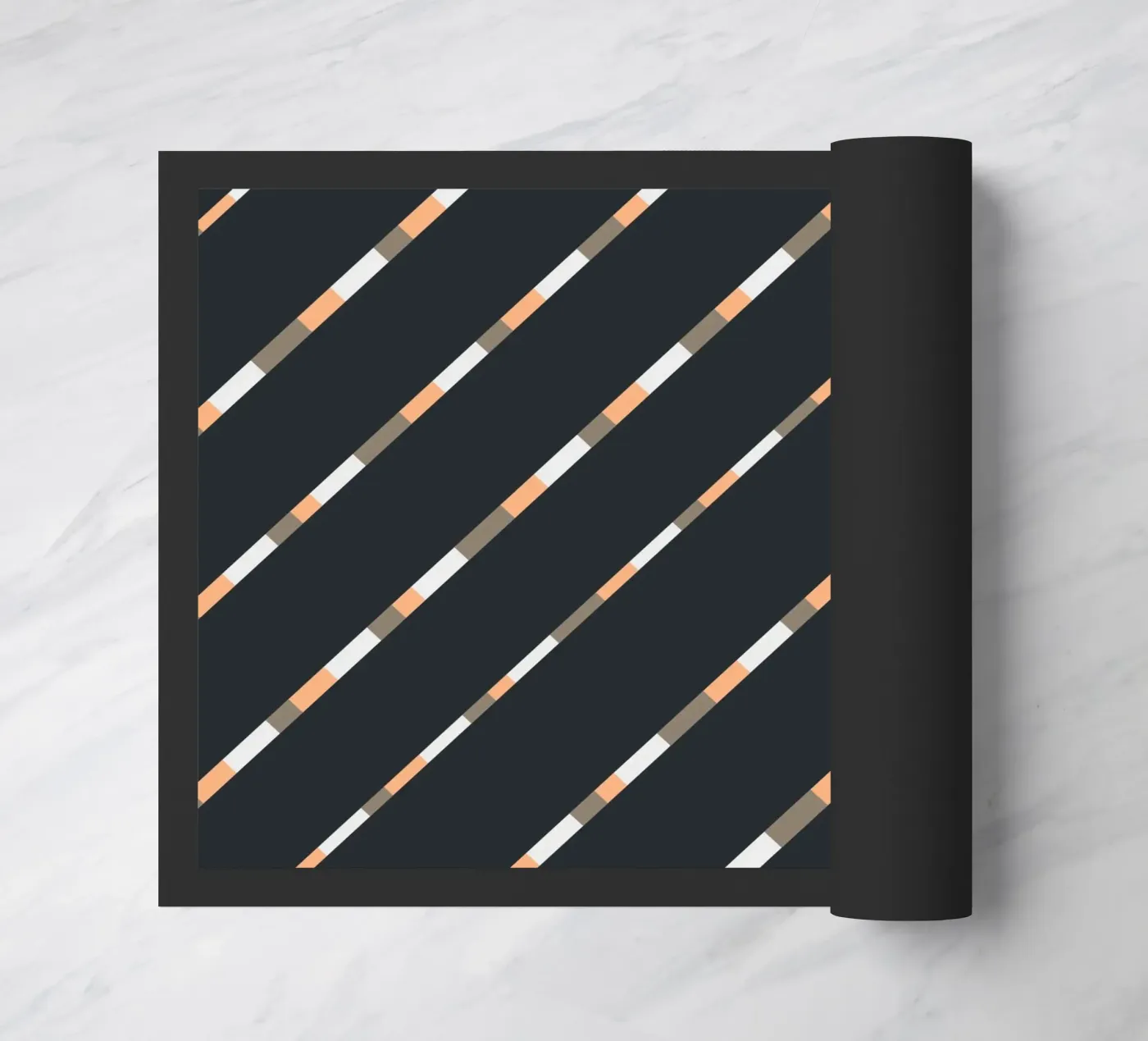 Weaving stripe pattern 05 doormat by Little Dean