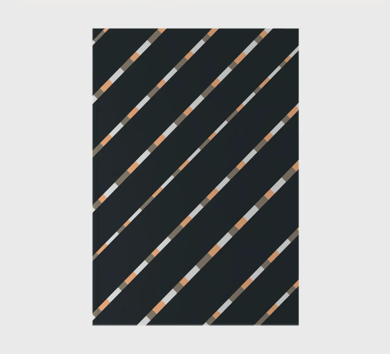 Weaving stripe pattern 05 notebook by Little Dean