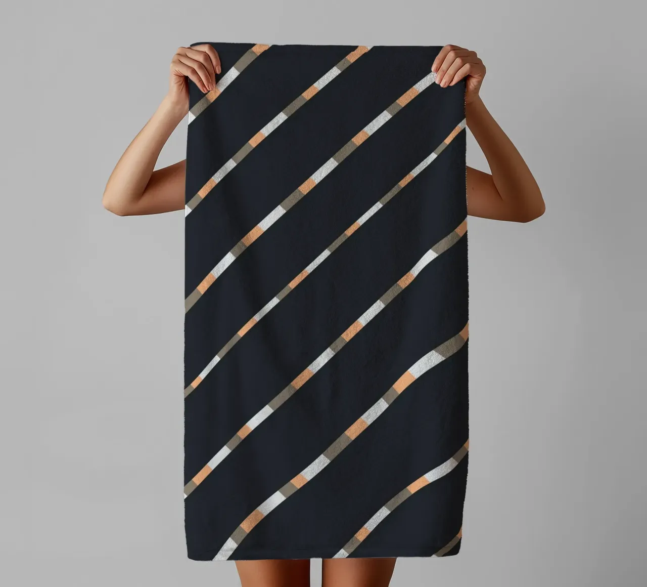 Weaving stripe pattern 05 towel by Little Dean