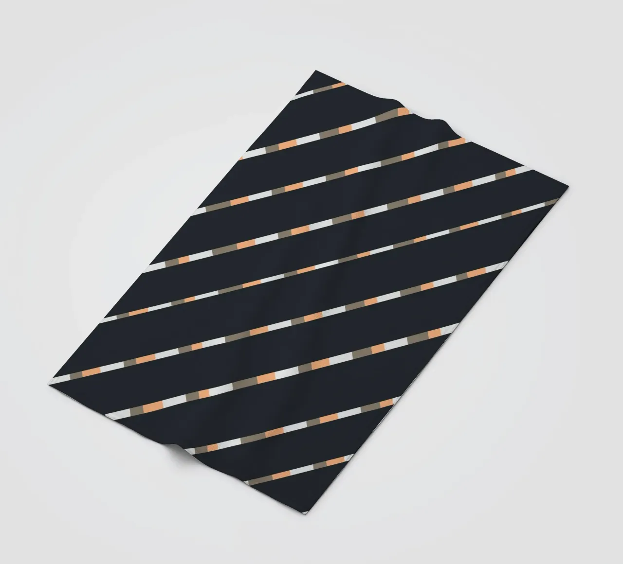 Tessitura a righe 05 coperta in pile da Little Dean