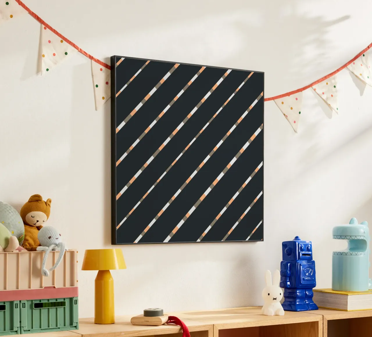 Tessitura a righe 05 alluminio dibond da Little Dean