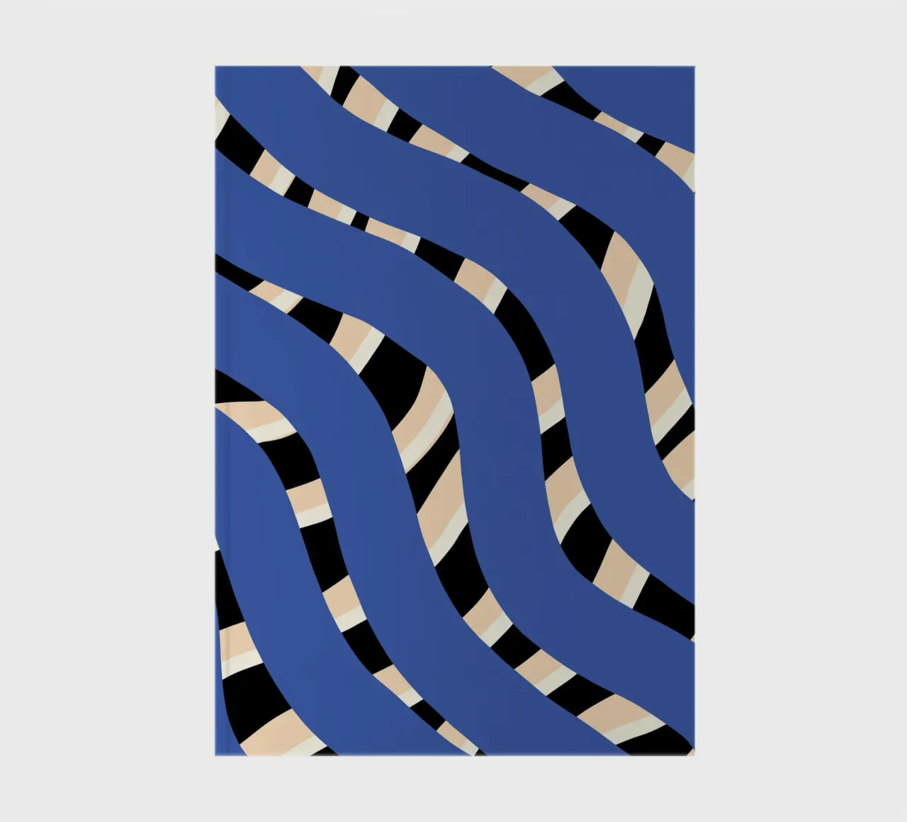 Weaving stripe pattern 06 notebook by Little Dean