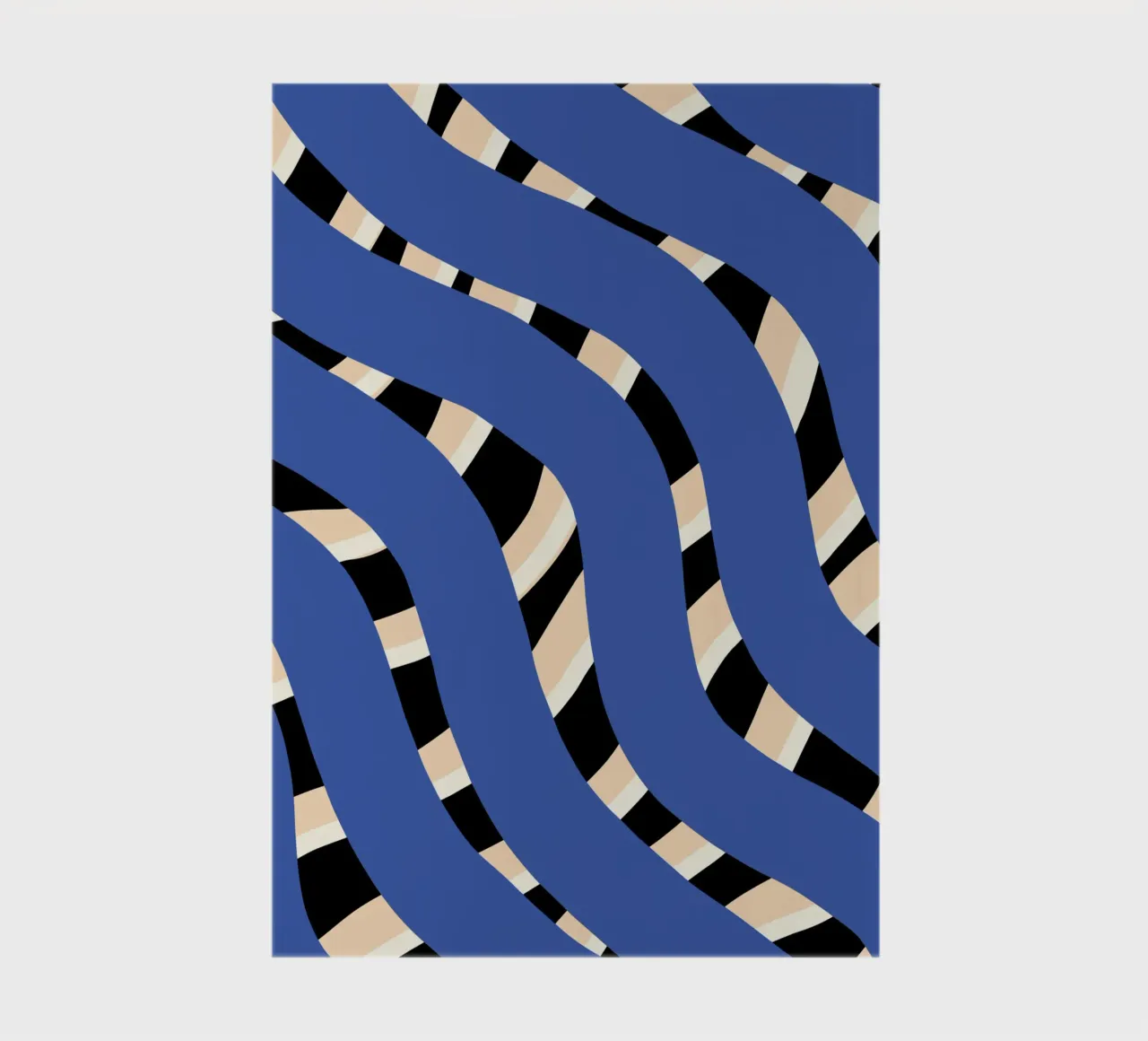 Weaving stripe pattern 06 notebook by Little Dean