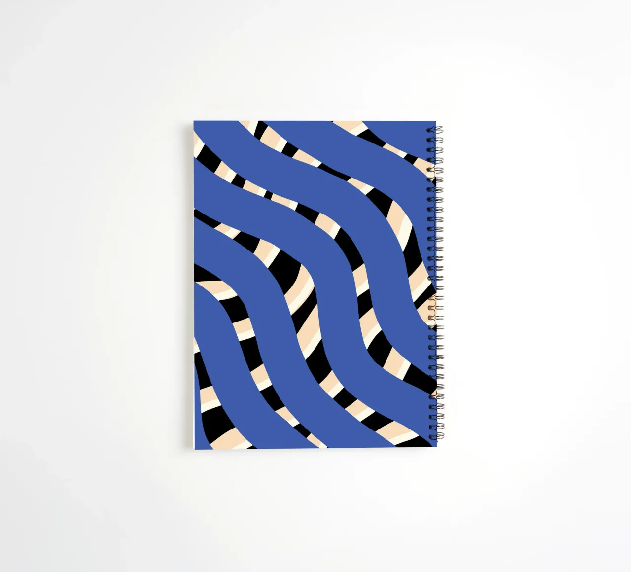 Weaving stripe pattern 06 spiral notebook by Little Dean
