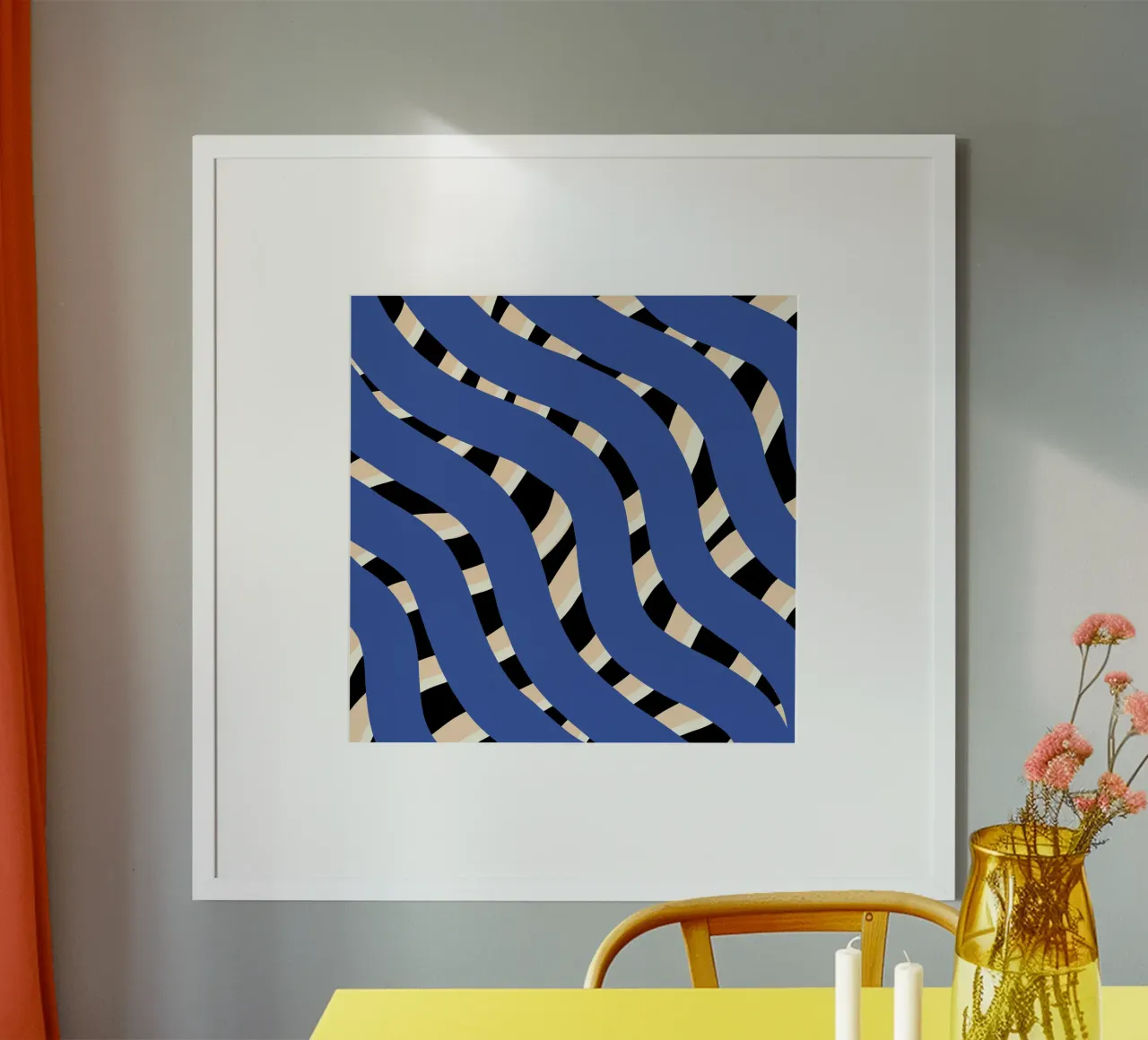 Flechtstreifenmuster 06 Poster von Little Dean