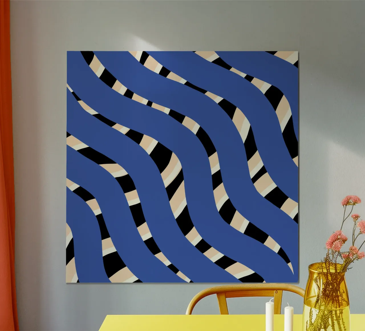 Flechtstreifenmuster 06 Poster von Little Dean