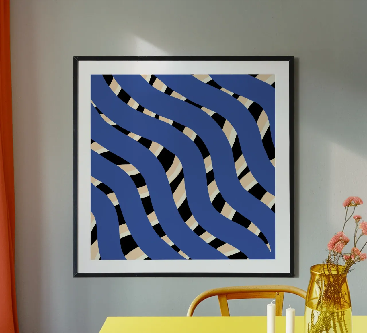 Flechtstreifenmuster 06 Poster von Little Dean