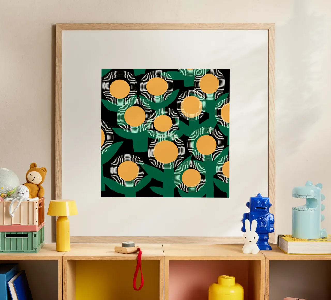 Fiore solare radiante poster da Little Dean