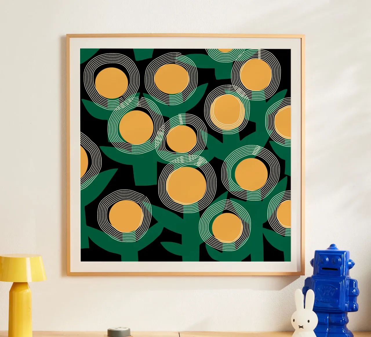 Fiore solare radiante poster da Little Dean