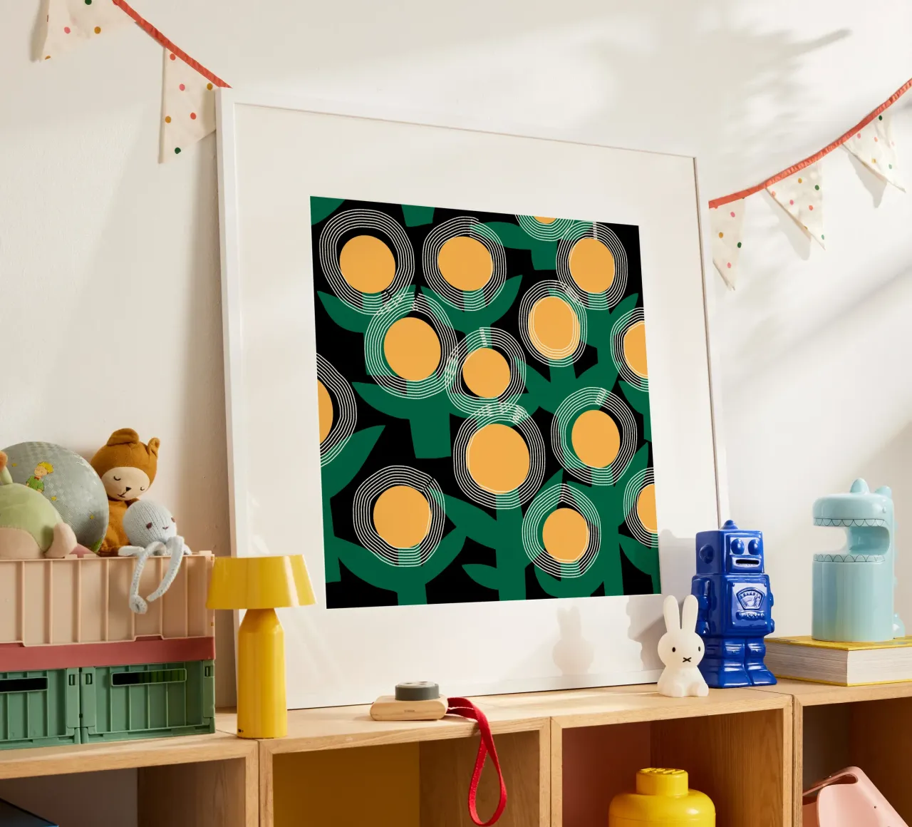 Fiore solare radiante poster da Little Dean